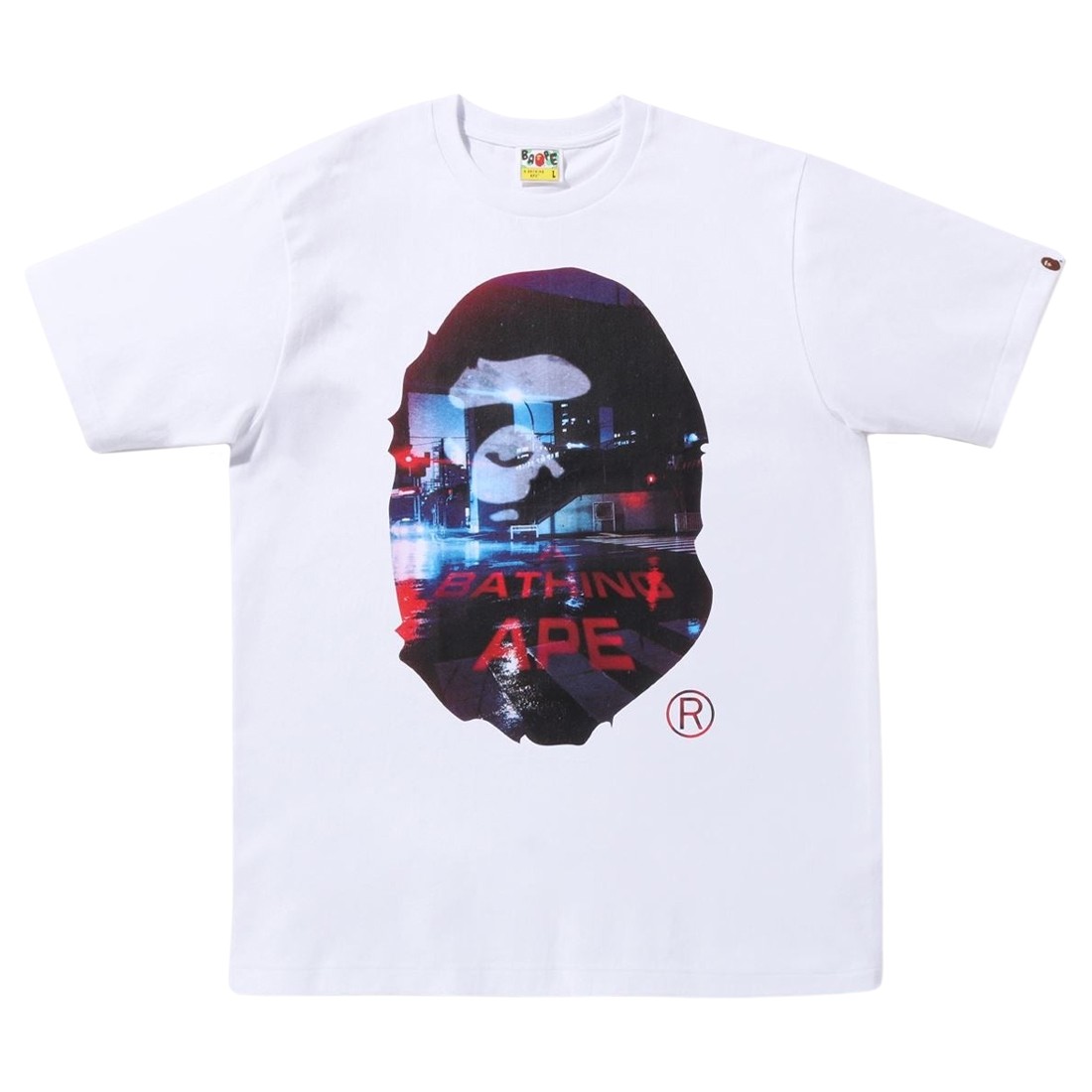 A Bathing Ape Men Back Street Tee (white)