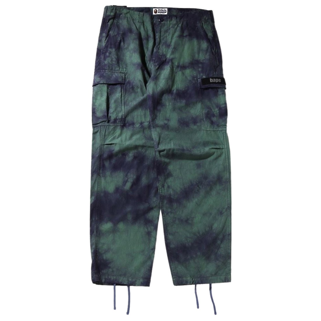 A Bathing Ape Men Tie Dye Relaxed Fit 6 Pocket Pants (purple)