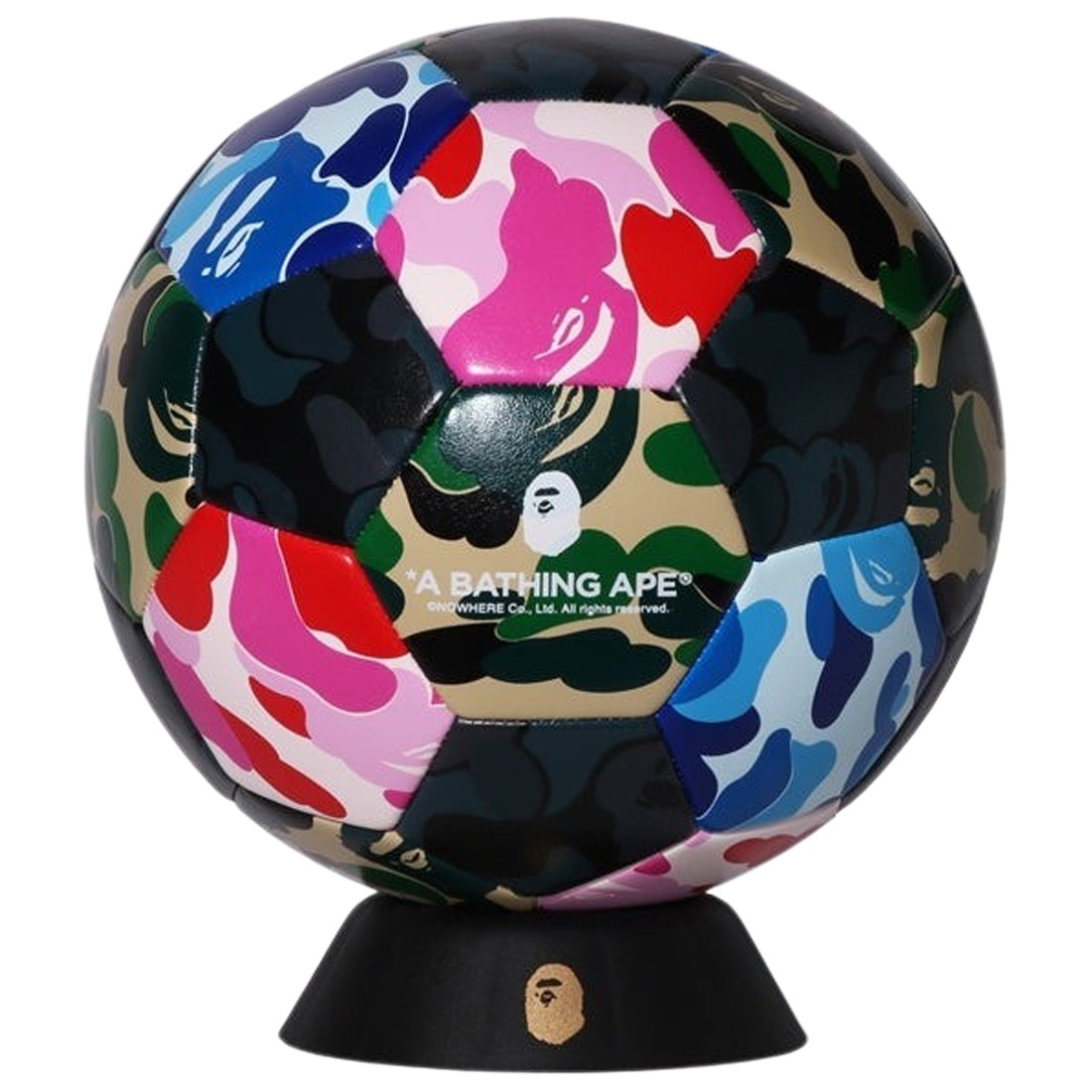 A Bathing Ape ABC Camo Soccer Ball (multi)
