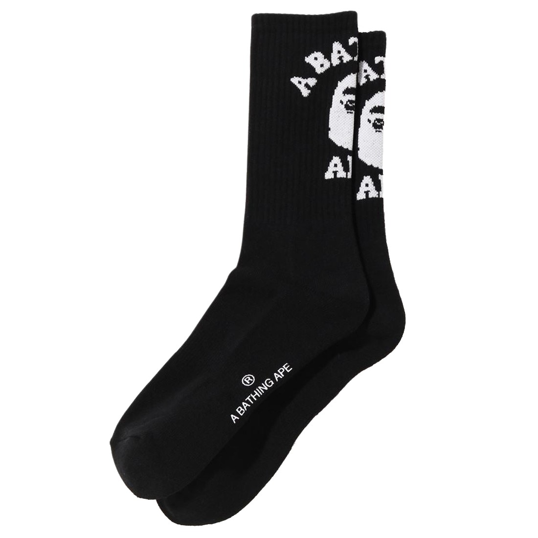 A Bathing Ape Men College Socks (black)