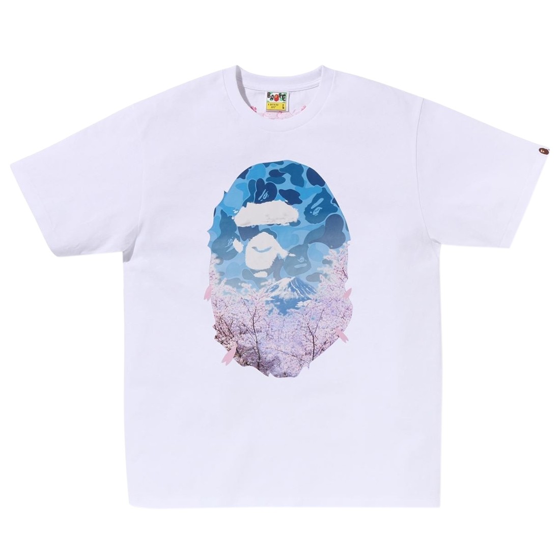 A Bathing Ape Men Skaura Photo Ape Head Tee (white)