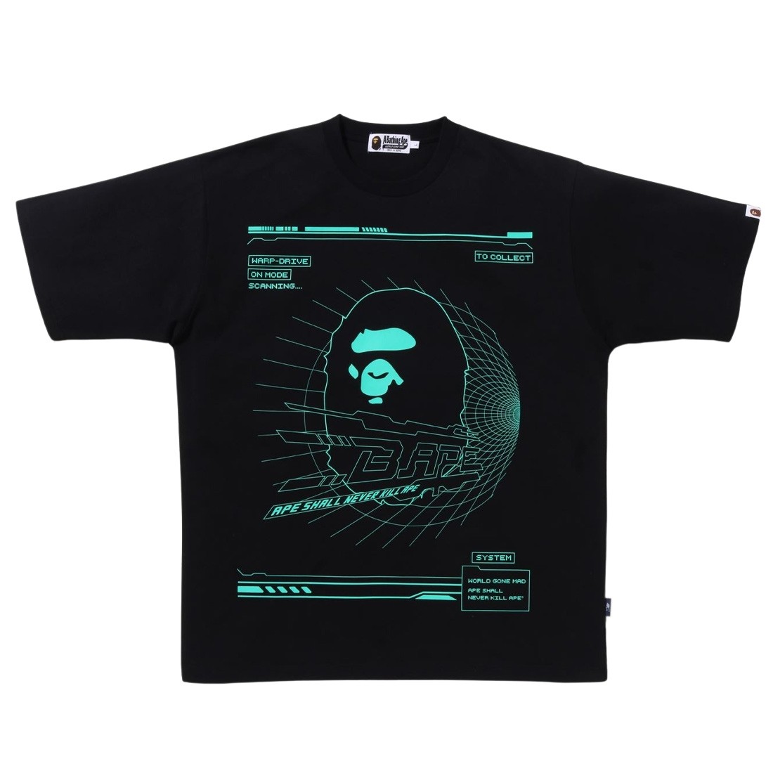 A Bathing Ape Men Bathing Ape Relaxed Fit Tee (black)