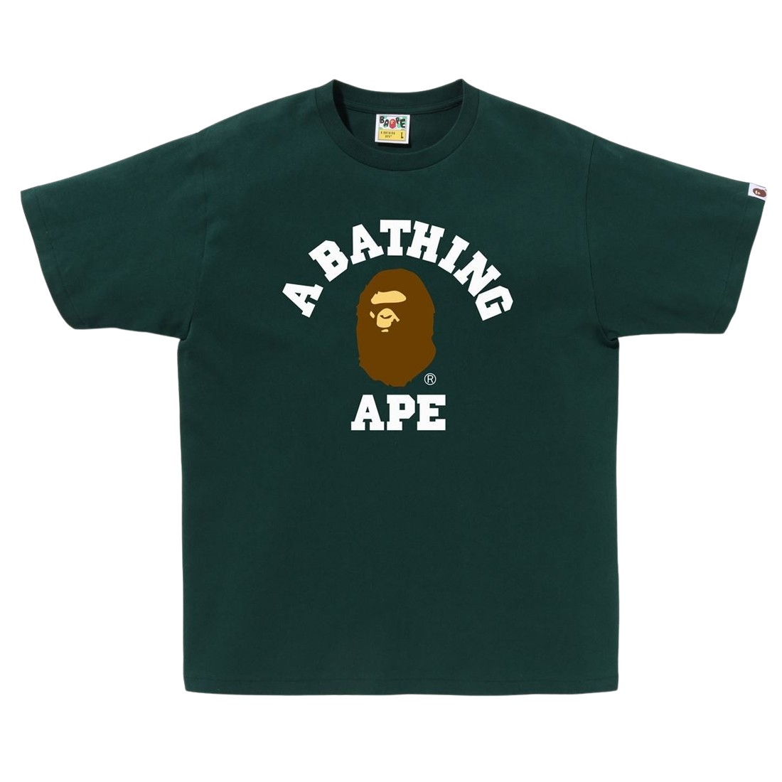 A Bathing Ape Men College Tee (green)