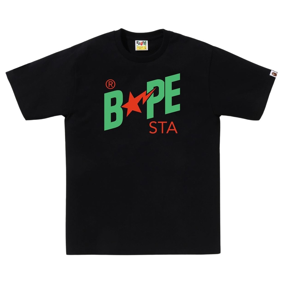 A Bathing Ape Men Colors Bape Sta Logo Tee (black)