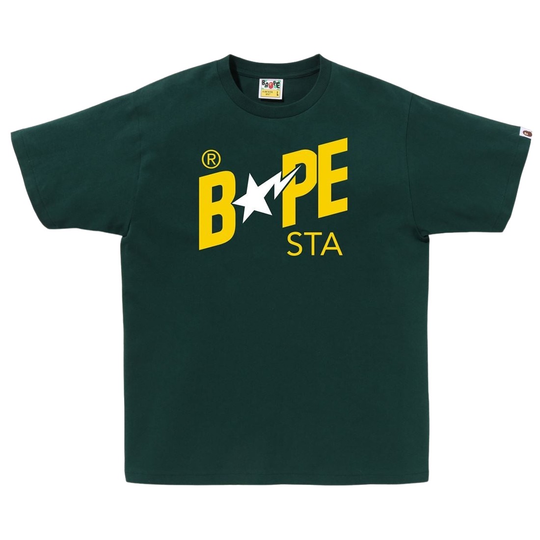 A Bathing Ape Men Colors Bape Sta Logo Tee (green)