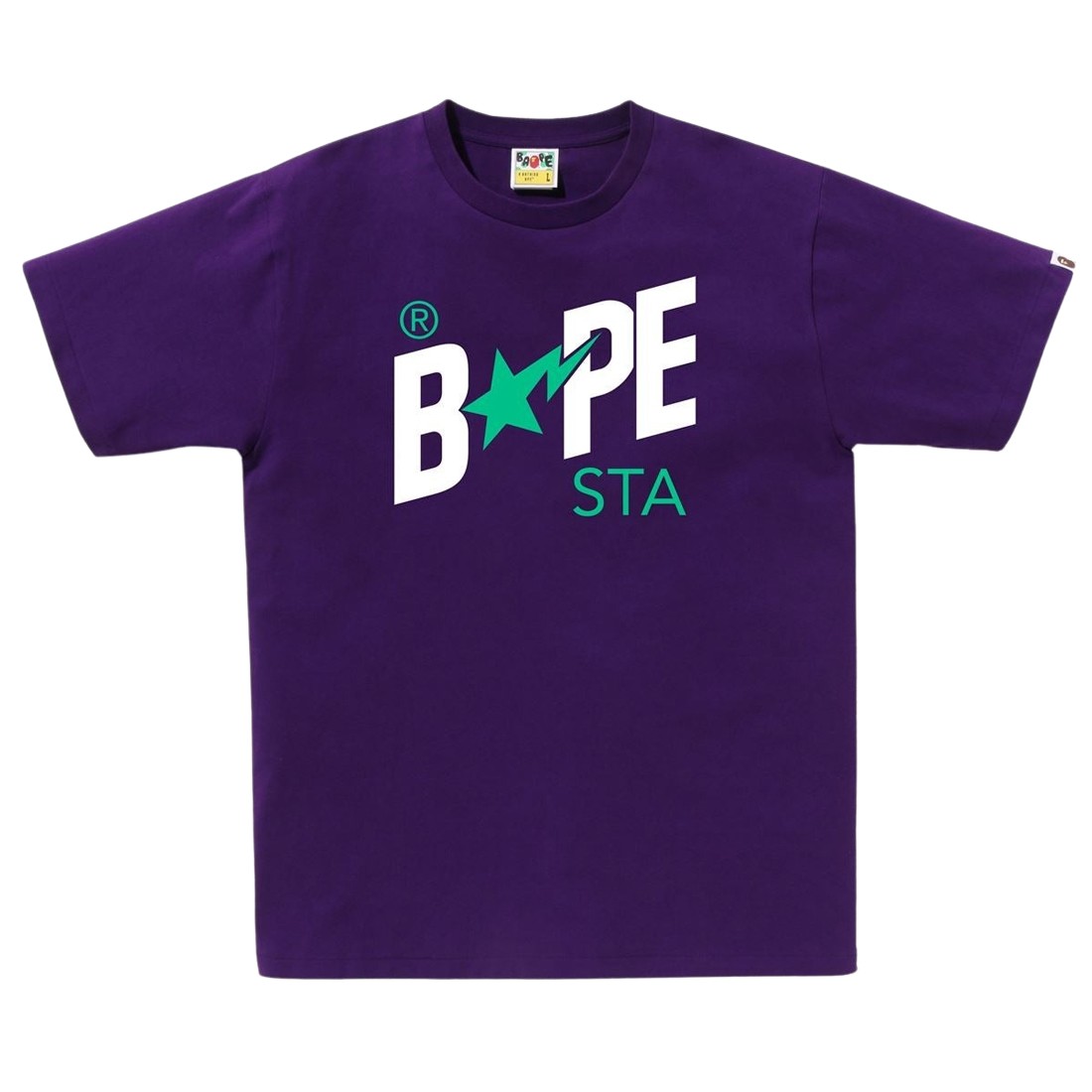 A Bathing Ape Men Colors Bape Sta Logo Tee (purple)