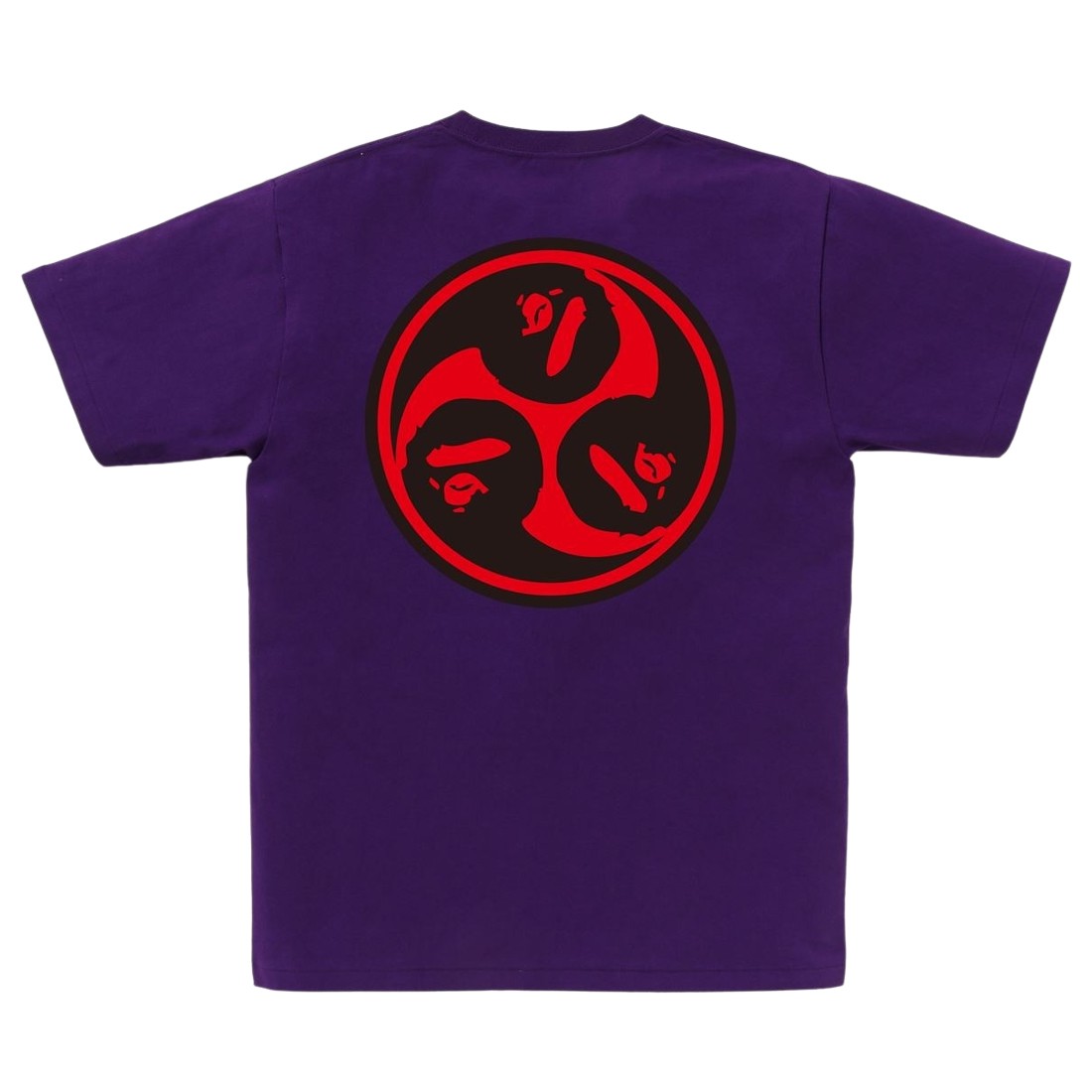 A Bathing Ape Men Japan Culture Mitsudomoe Tee (purple)