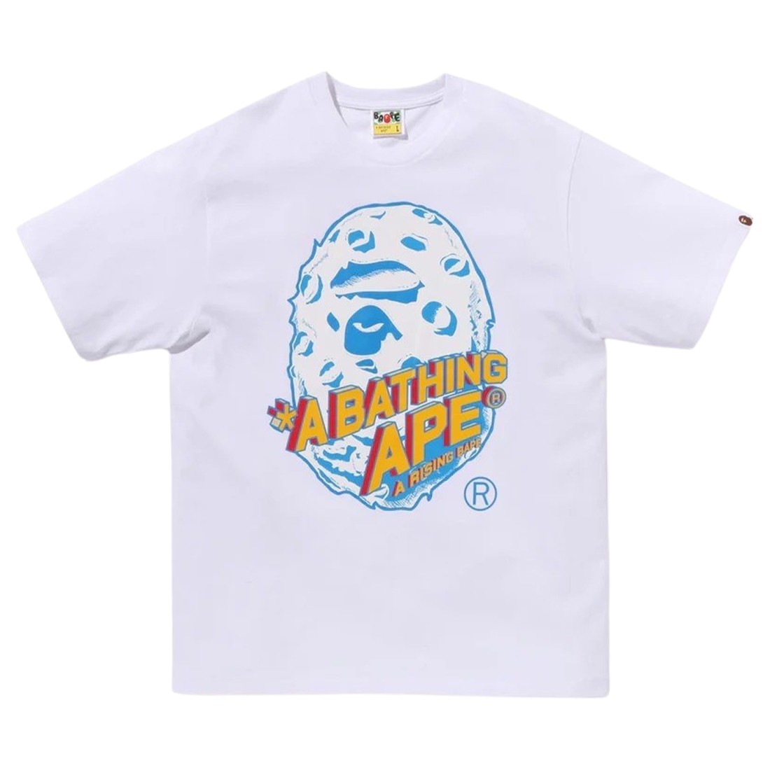 A Bathing Ape Men Moon Ape Head Tee (white)