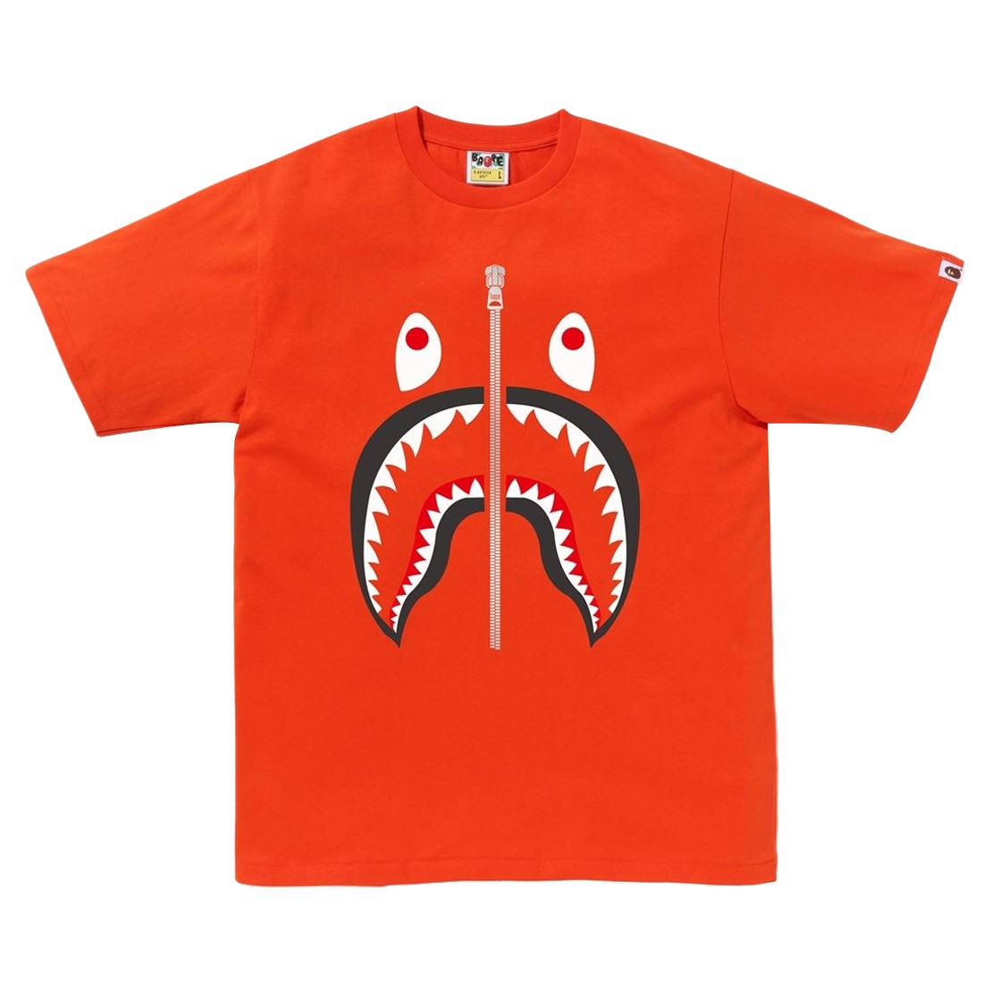 A Bathing Ape Men Shark Tee (orange)