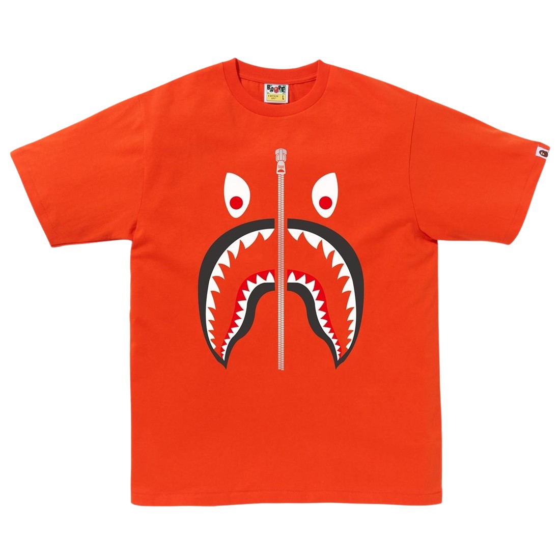 A Bathing Ape Men Mad Shark Tee (orange)