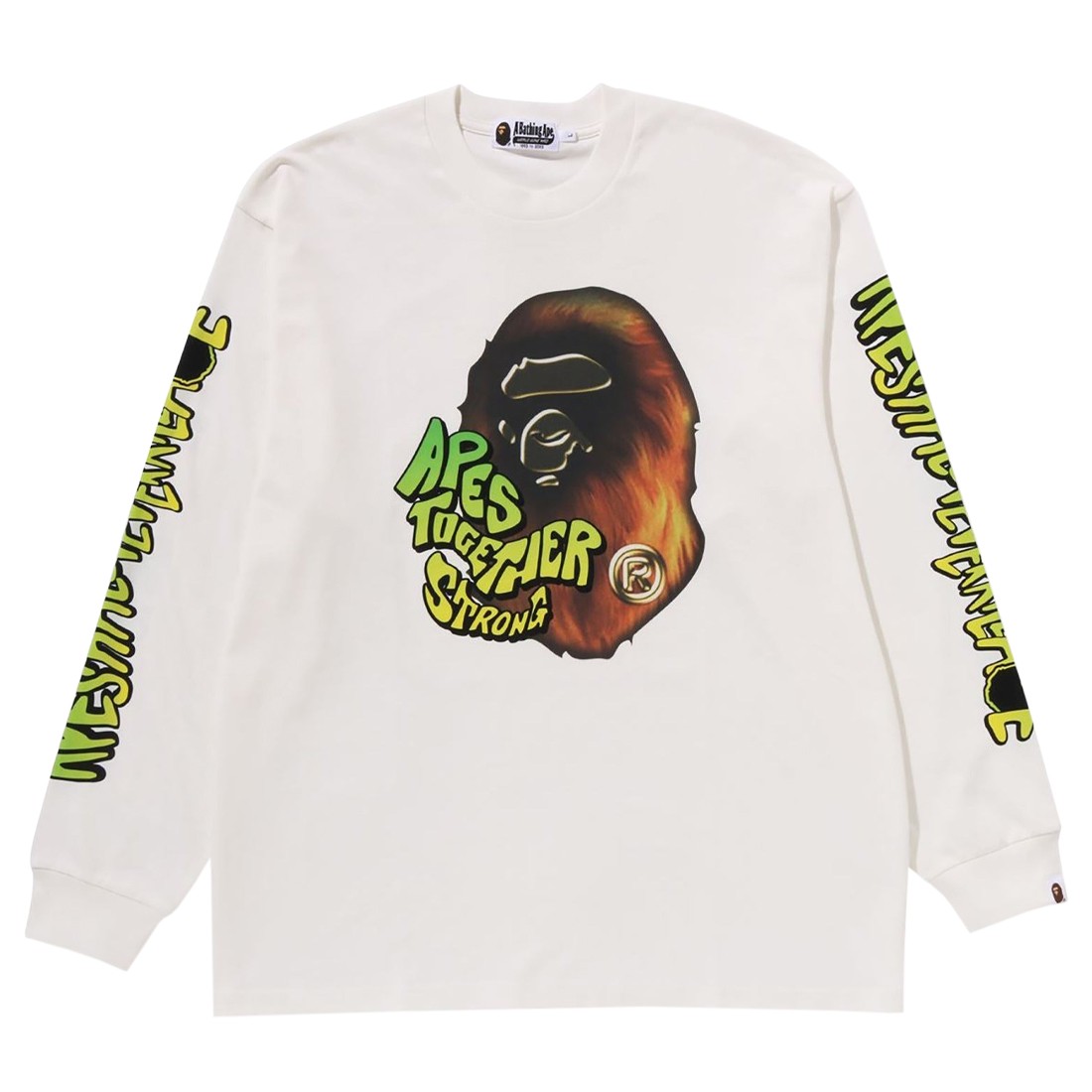A Bathing Ape Men Bape Sport Graphic Long Tee (white)