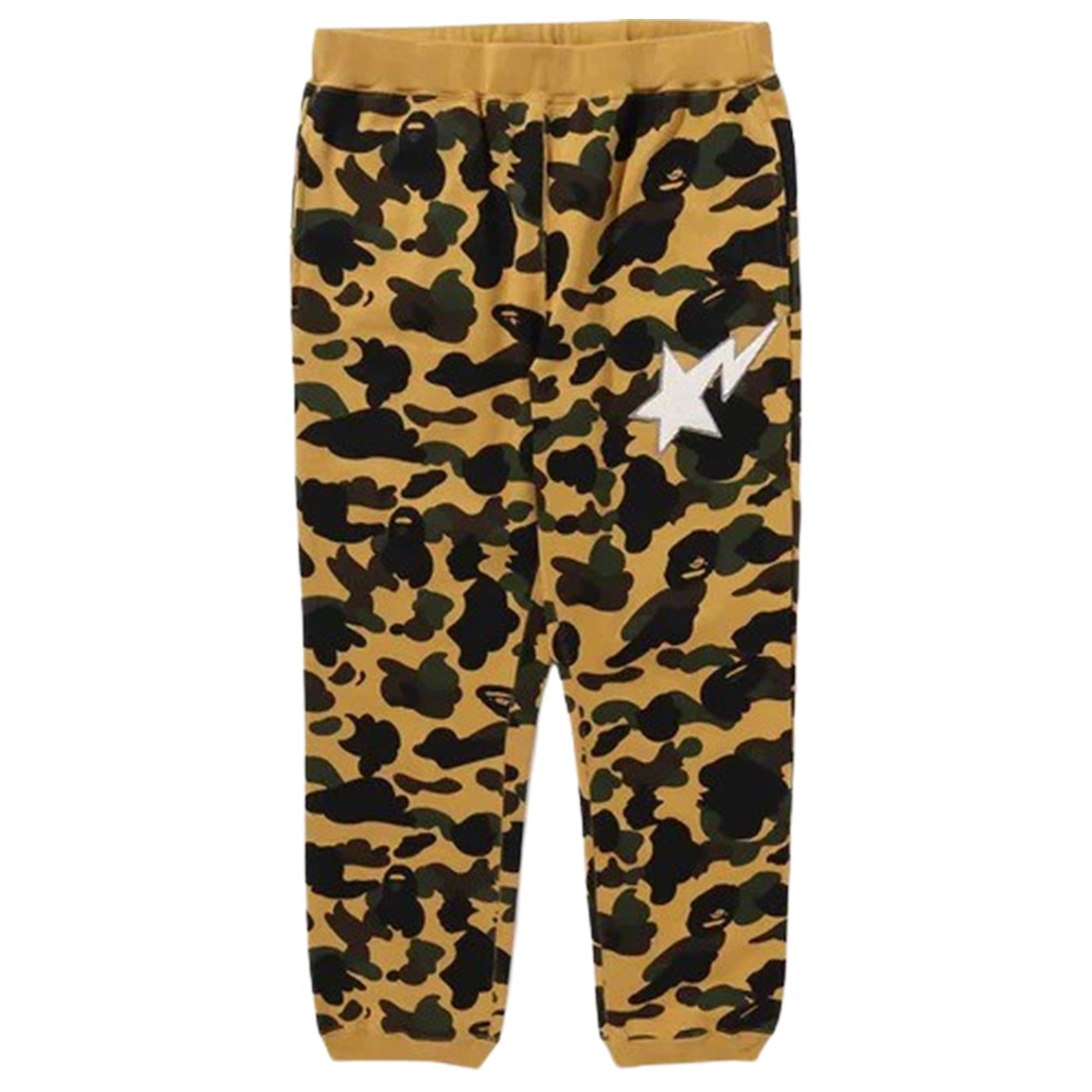 A Bathing Ape Men 1st Camo Sweat Pants (yellow)