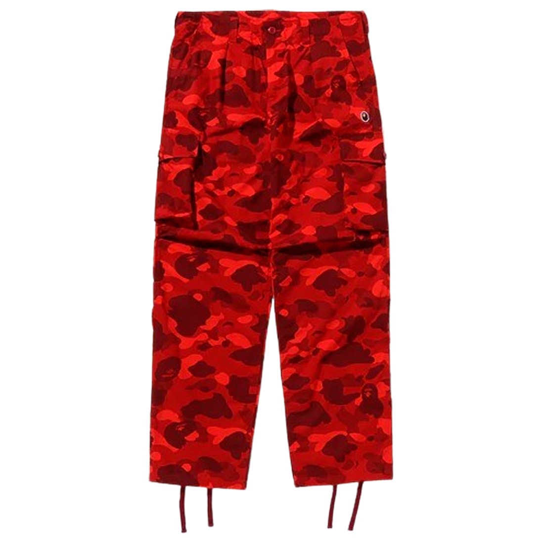 A Bathing Ape Men Color Camo 6 Pocket Pants (red)