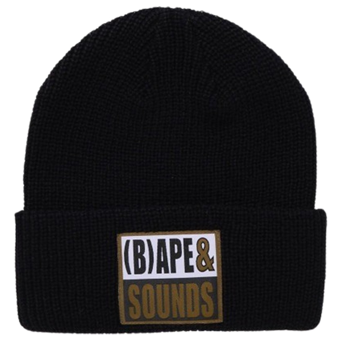 A Bathing Ape (B)Ape Sounds Knit Cap (black)
