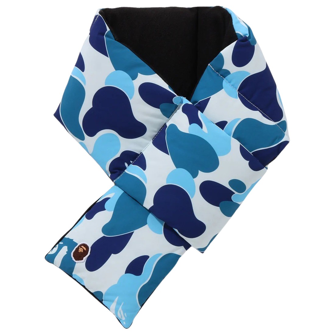 A Bathing Ape ABC Camo Pocket Fleece Scarf (blue)