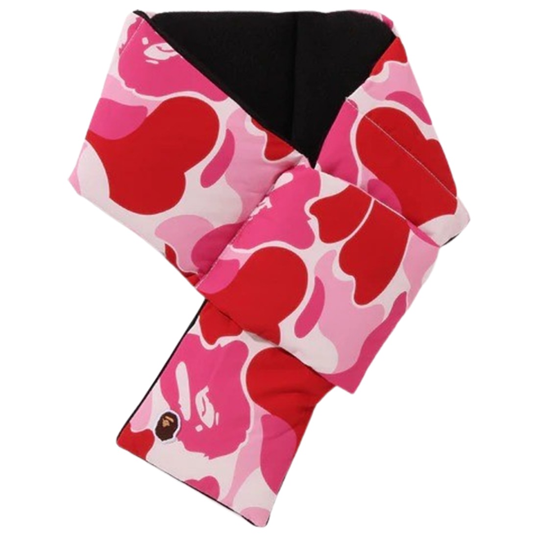 A Bathing Ape ABC Camo Pocket Fleece Scarf (pink)