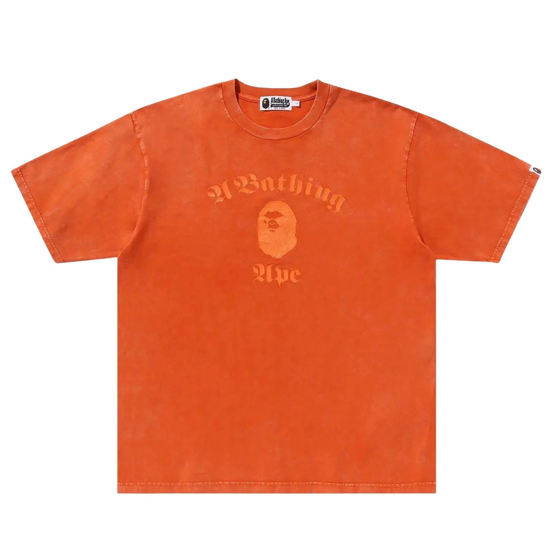 A Bathing Ape Men Overdye Relaxed Fit Tee (orange)