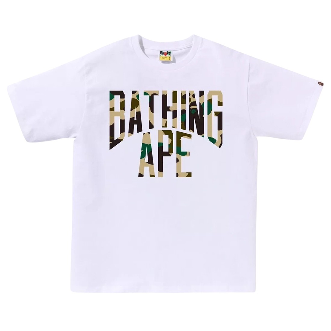 A Bathing Ape Men 1st Camo NYC Logo Tee (white)