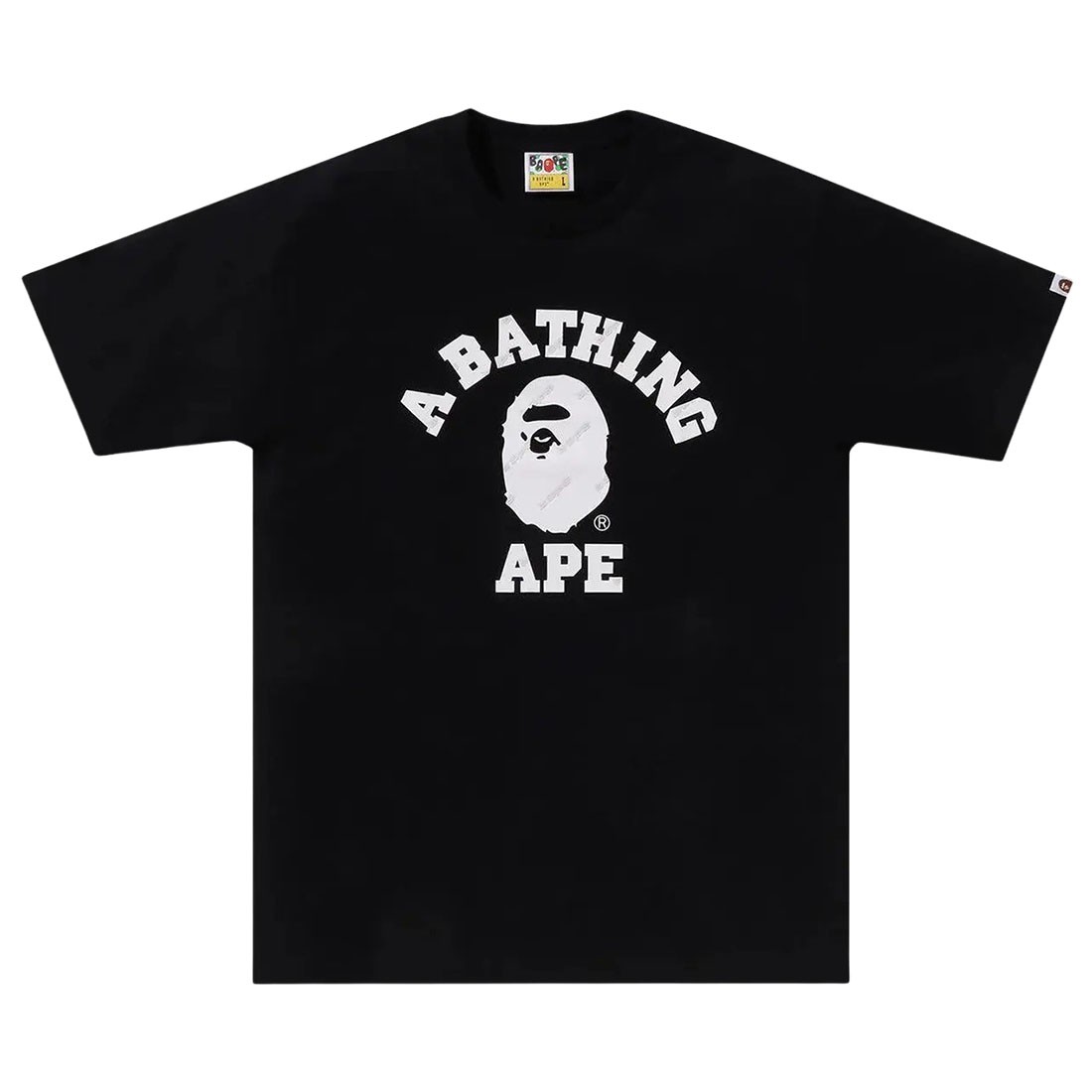A Bathing Ape Men Bape Hexagram College Tee (black)