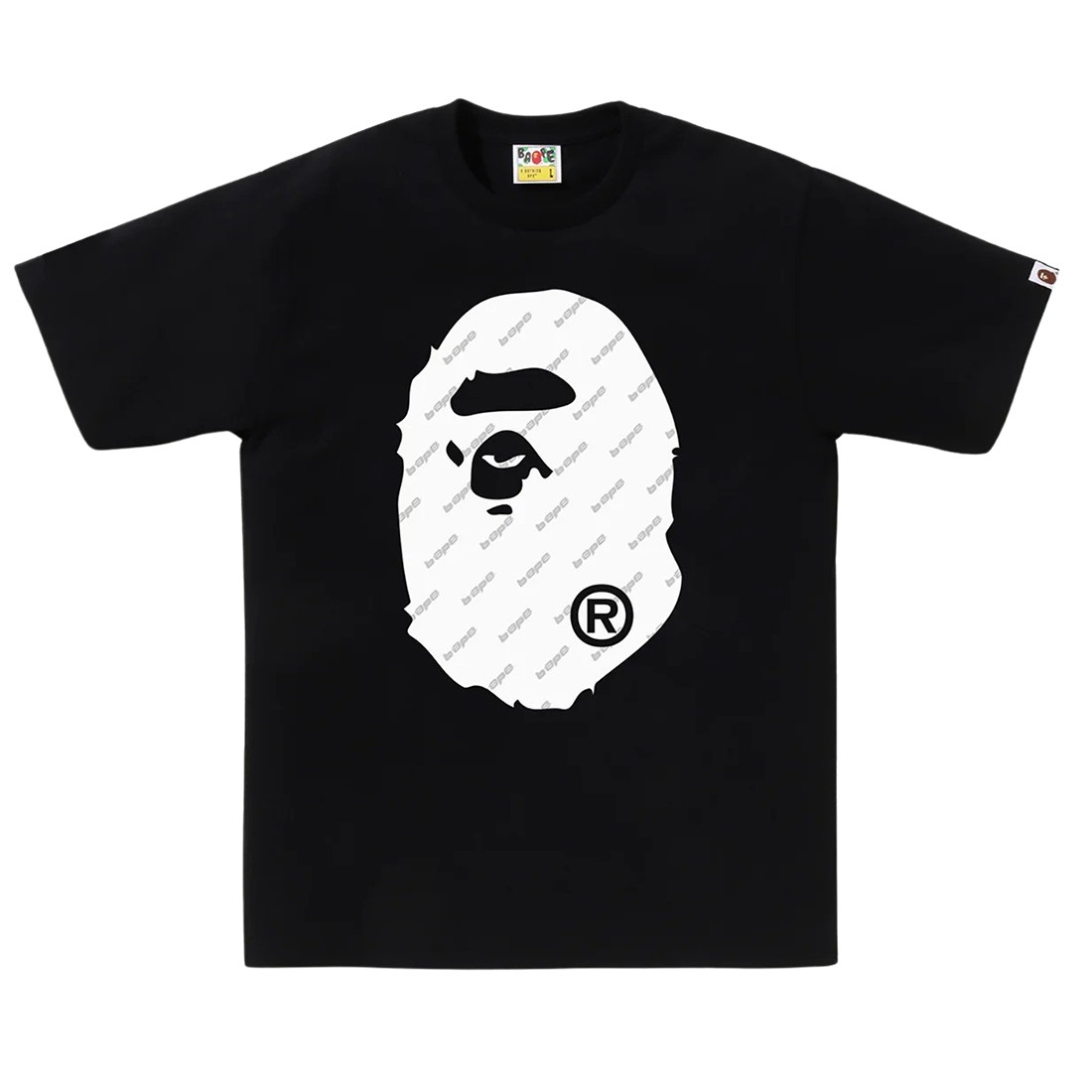 A Bathing Ape Men Bape Hexagram Big Ape Head Tee (black)