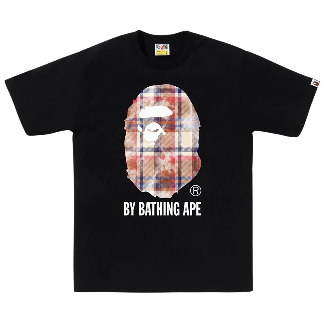 A Bathing Ape Men Bleach Bape Check By Bathing Ape Tee (black)