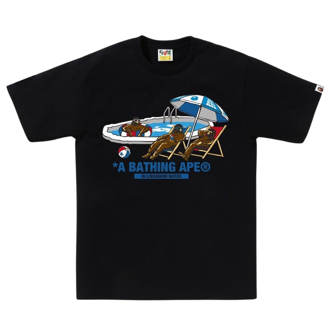 A Bathing Ape Men Poolside Tee (black)