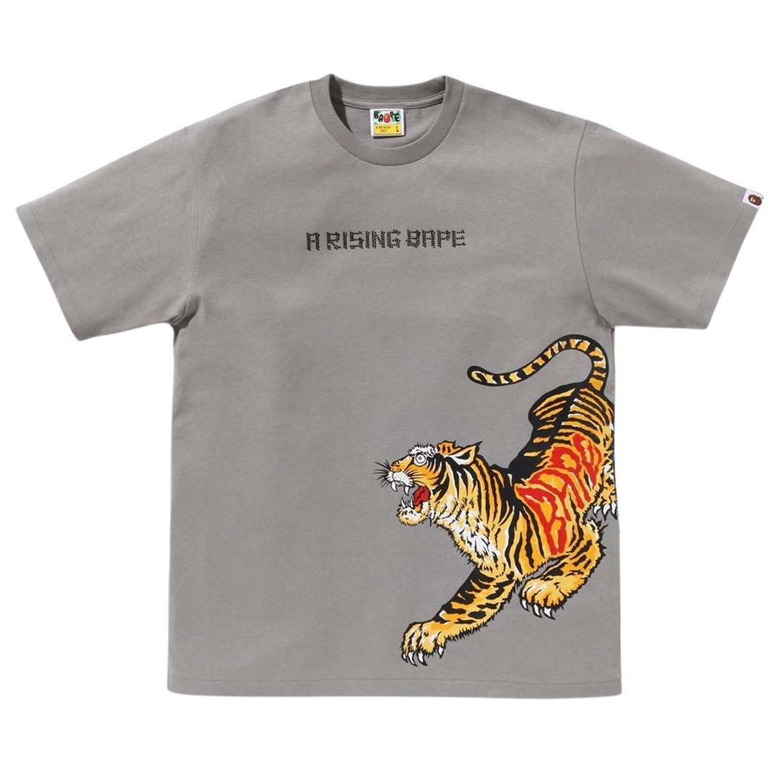 A Bathing Ape Men Tiger And Dragon Tee (gray)