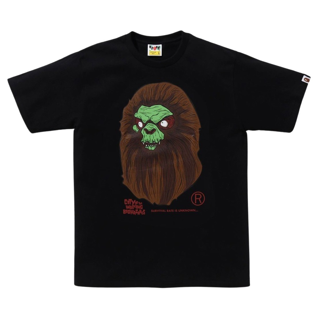 A Bathing Ape Men Bape Horror Mad Face Tee (black)