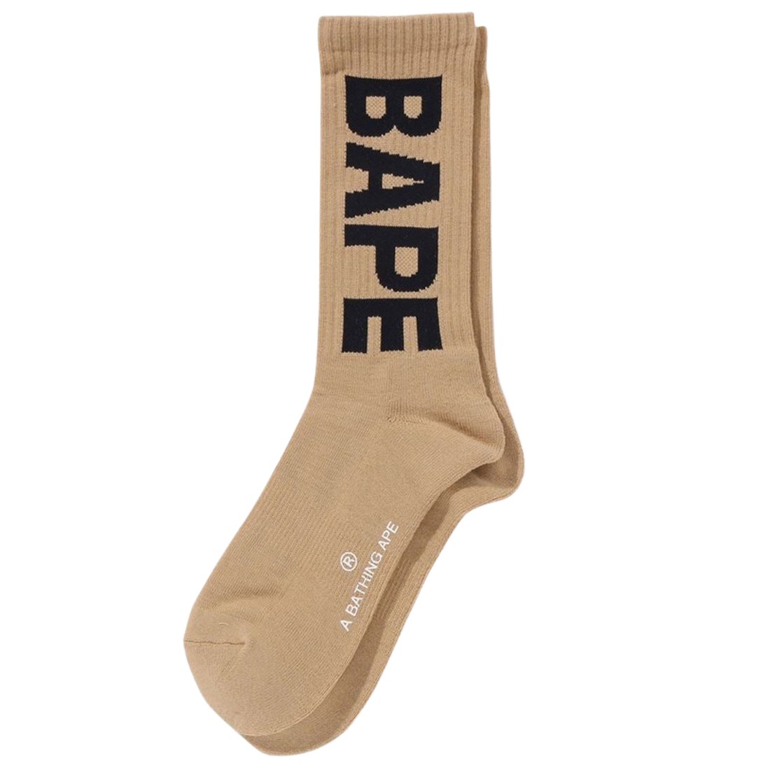 A Bathing Ape Men Bape Socks (beige)