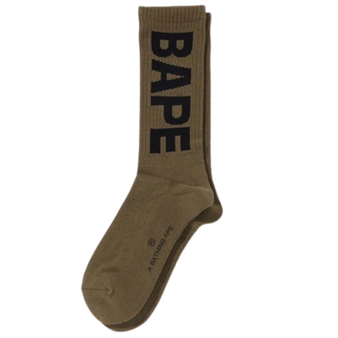 A Bathing Ape Men Bape Socks (olive / olive drab)