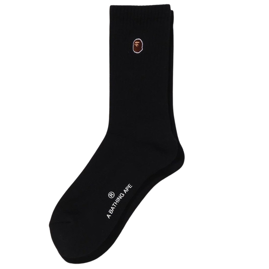 A Bathing Ape Men One Point Socks (black)