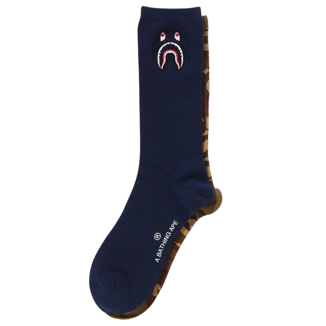 A Bathing Ape Men 1st Shark Socks (navy)