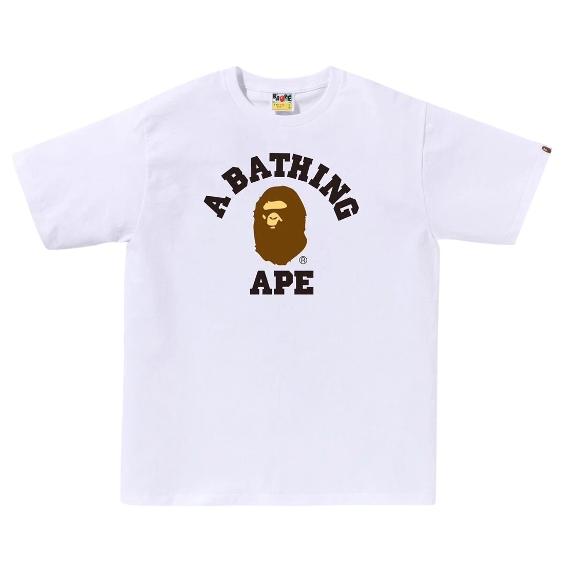 A Bathing Ape Men College Tee (white)