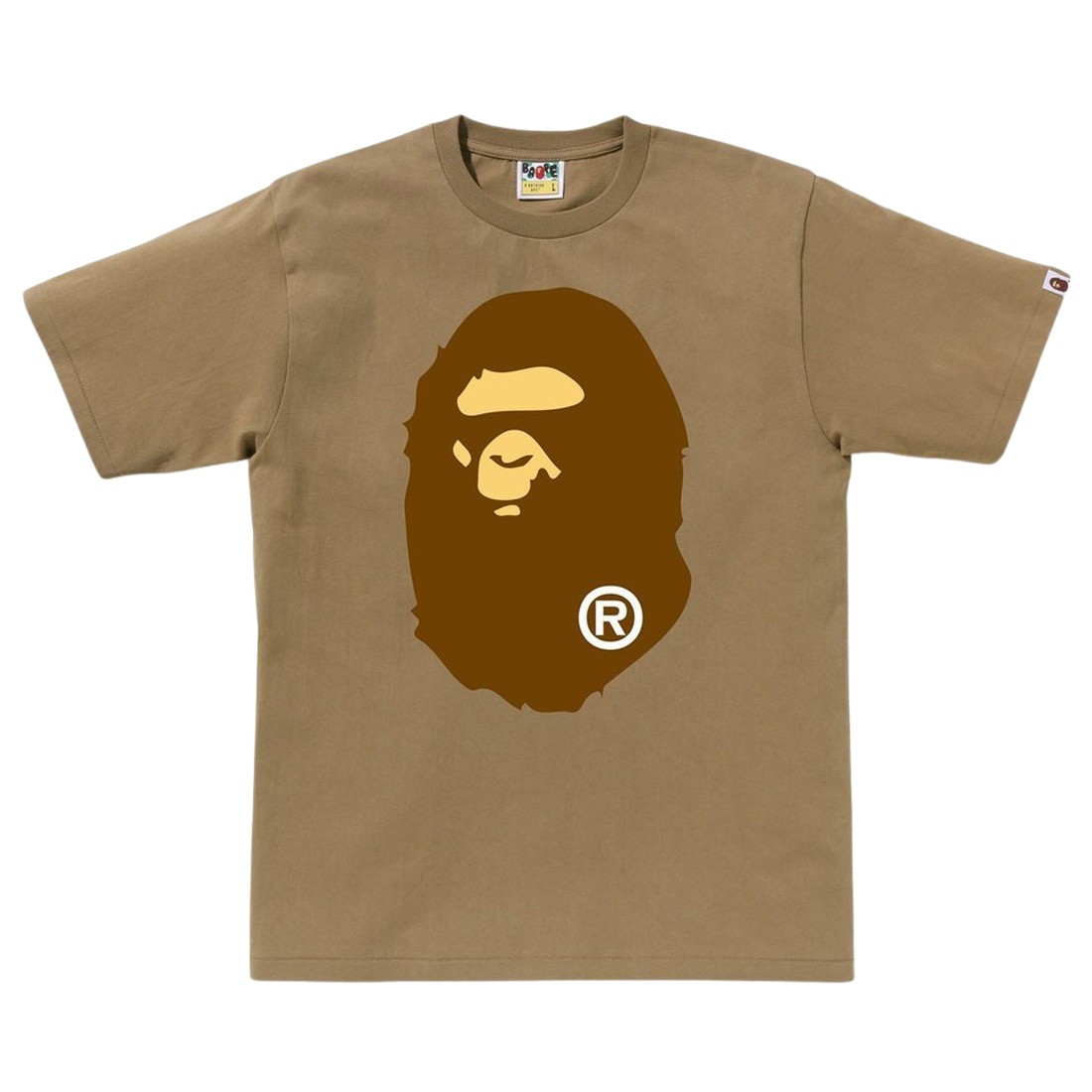 A Bathing Ape Men Big Ape Head Tee (beige)