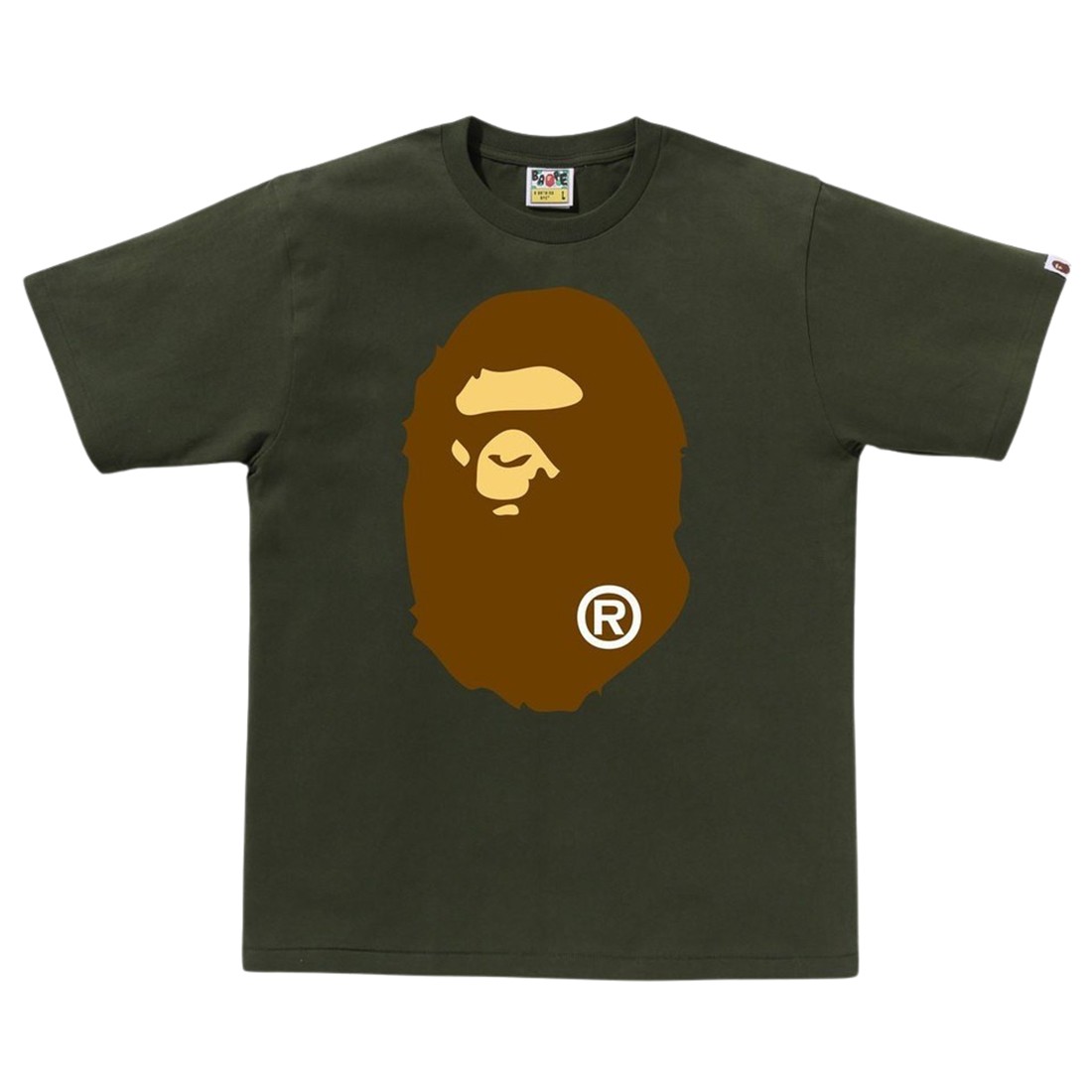 A Bathing Ape Men Big Ape Head Tee (olive / olive drab)