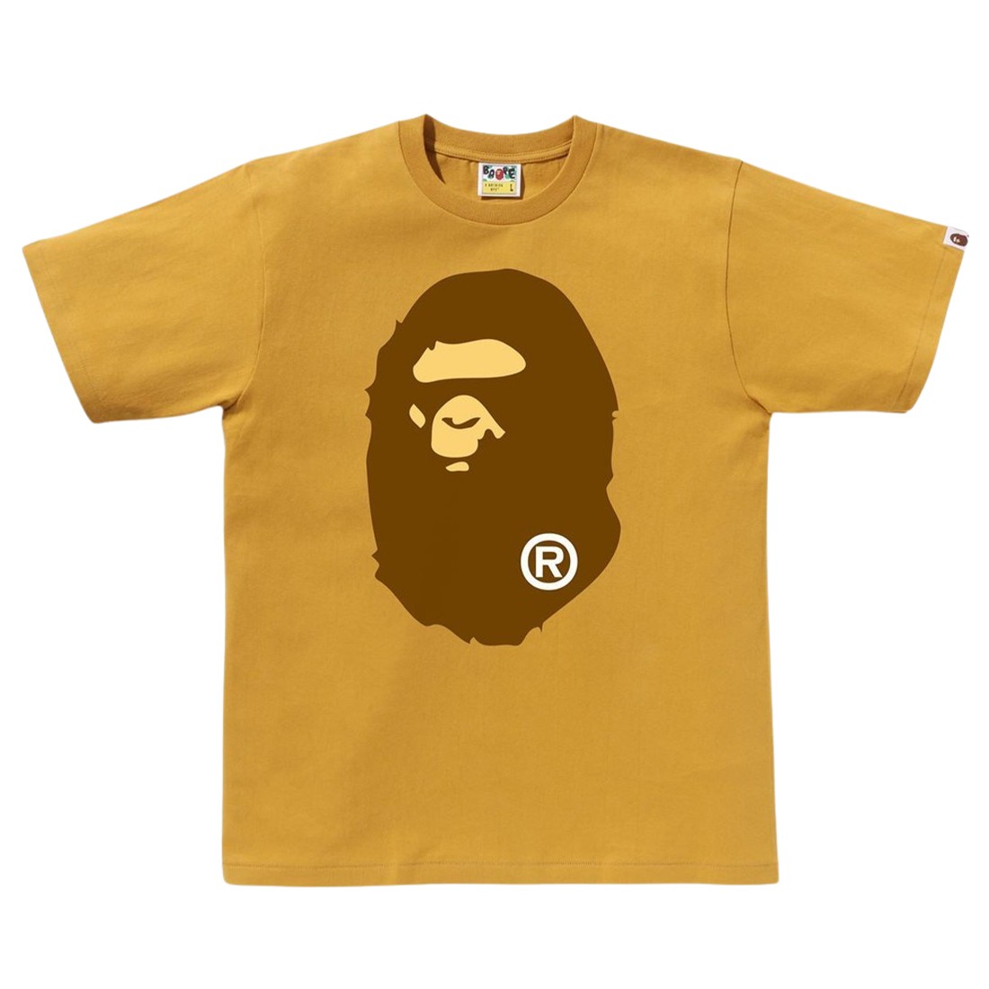 A Bathing Ape Men Big Ape Head Tee (yellow)