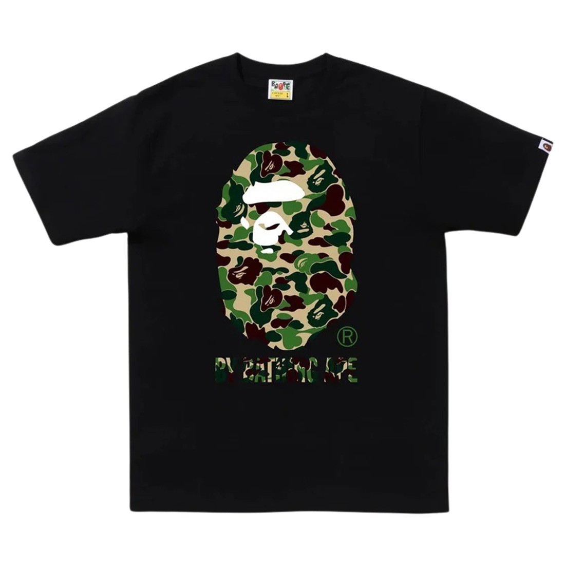 A Bathing Ape Men ABC Camo By Bathing Ape Tee (black / green)