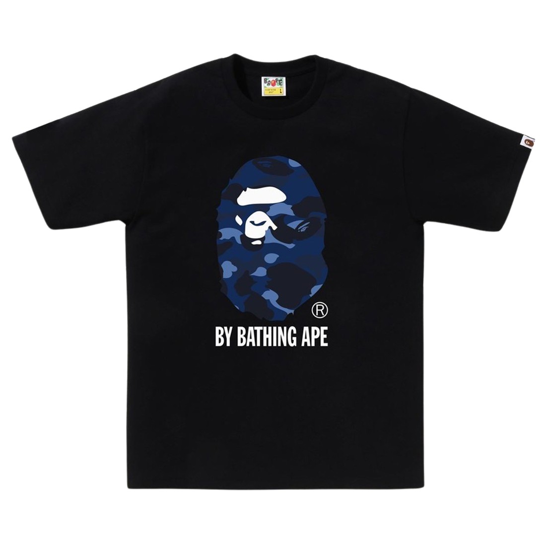A Bathing Ape Men Color Camo By Bathing Ape Tee (black / navy)