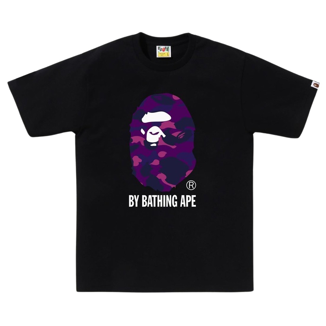 A Bathing Ape Men Color Camo By Bathing Ape Tee (black / purple)