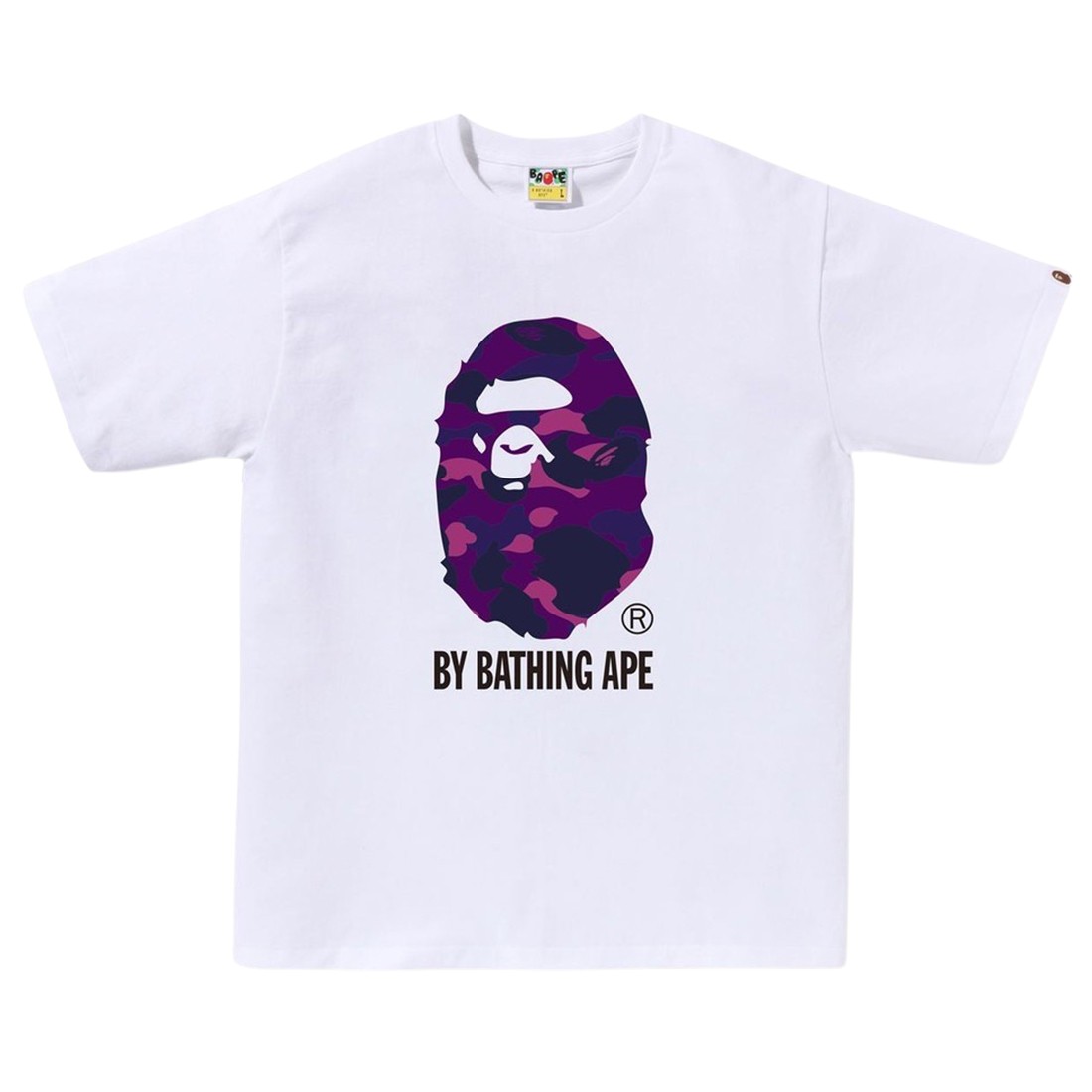 A Bathing Ape Men Color Camo By Bathing Ape Tee (white / purple)