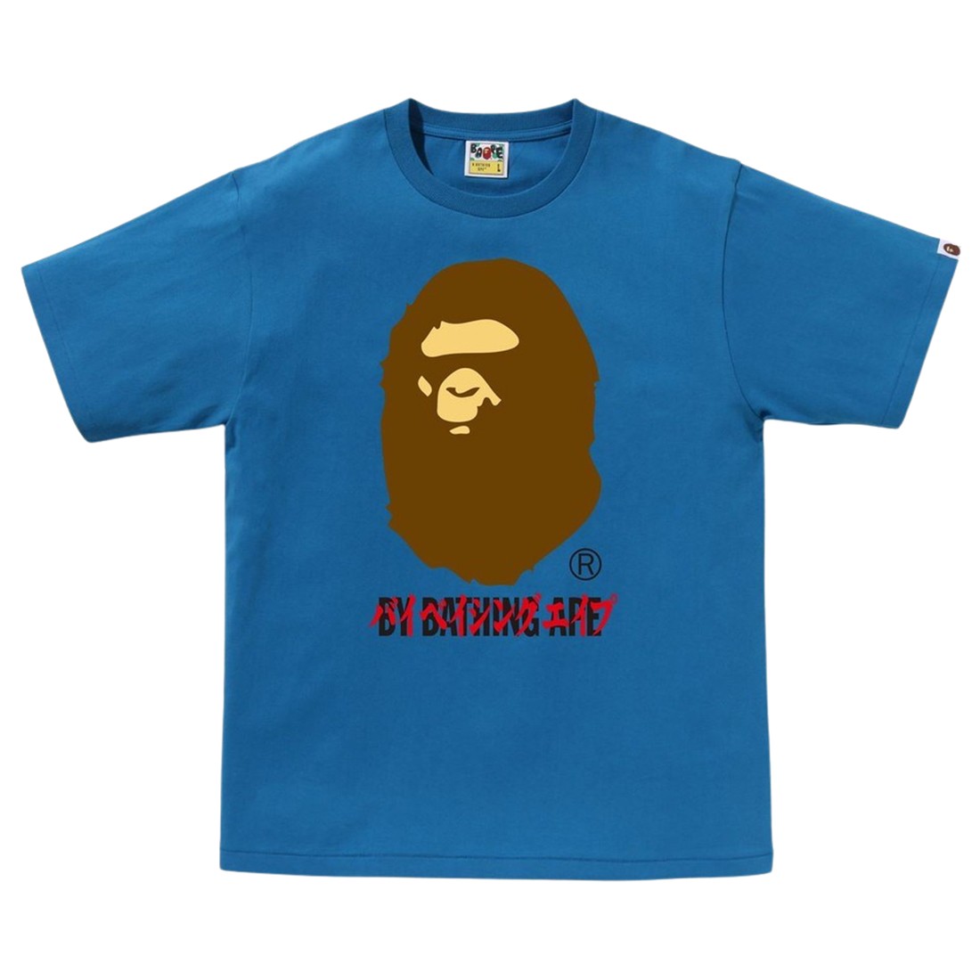 A Bathing Ape Men Katakana By Bathing Ape Tee (blue)