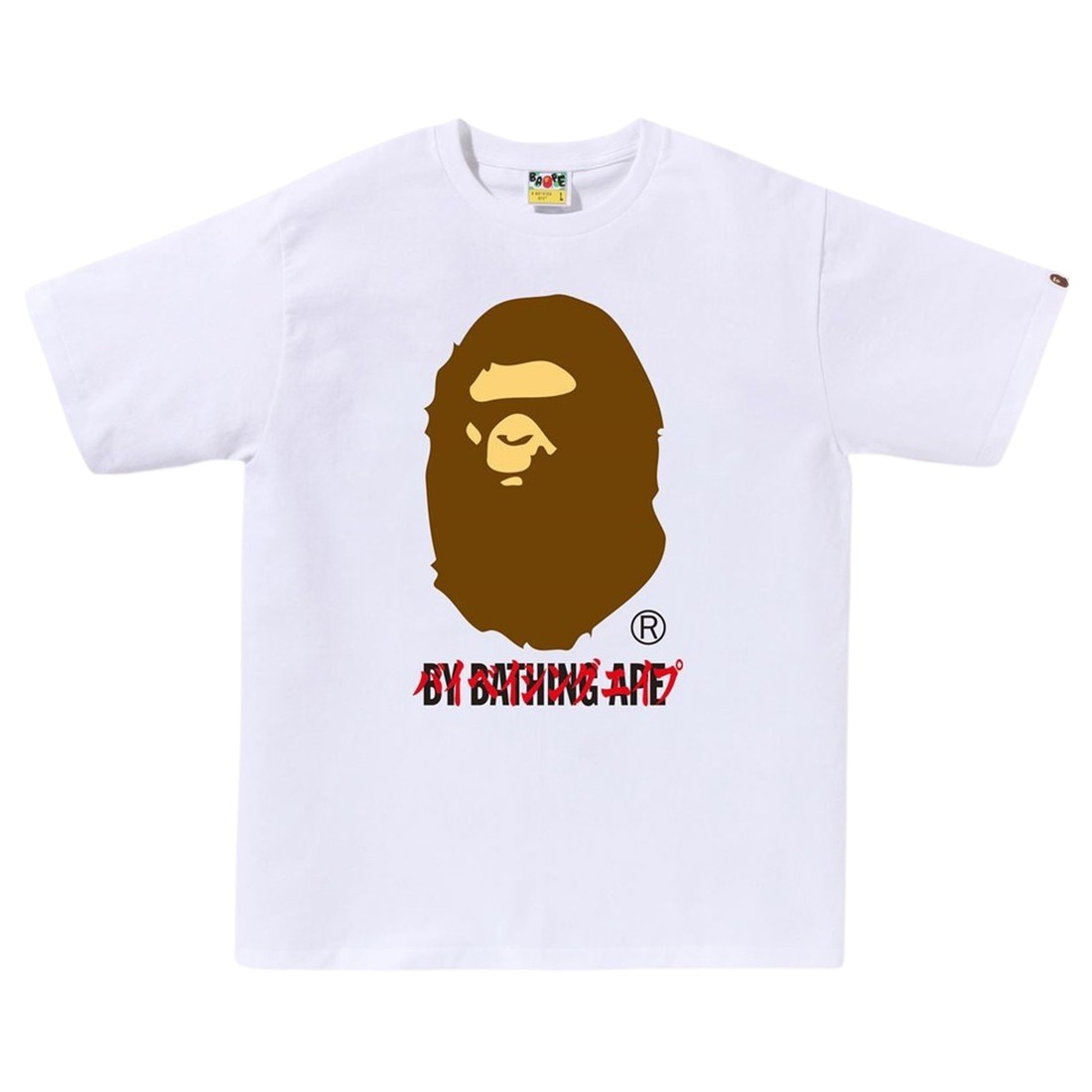 A Bathing Ape Men Katakana By Bathing Ape Tee (white)