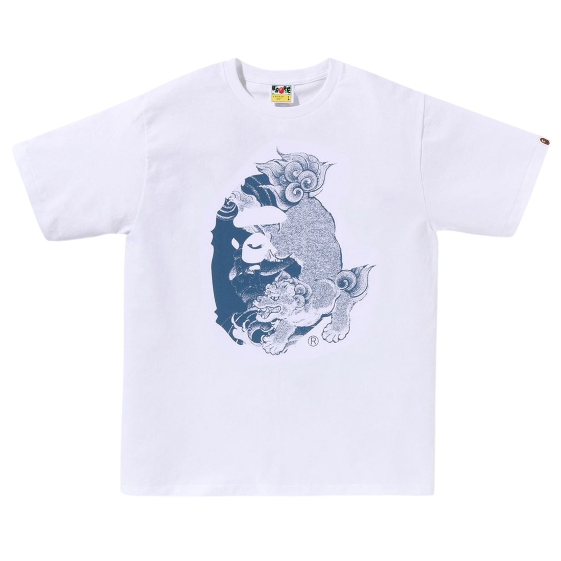 A Bathing Ape Men Japanese Tattoo Big Ape Head Tee (white)