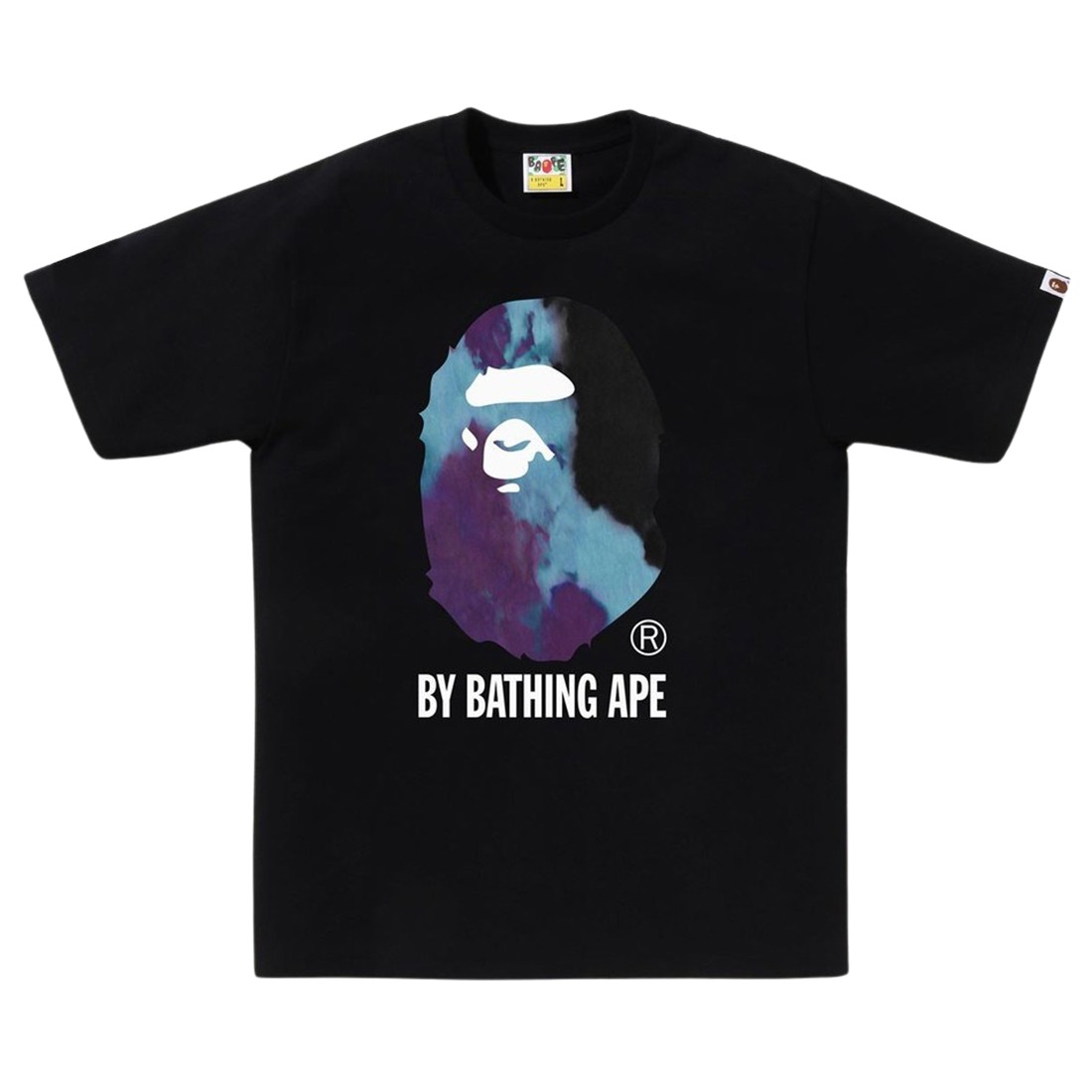 A Bathing Ape Men Tie Dye By Bathing Ape Tee (black / black)