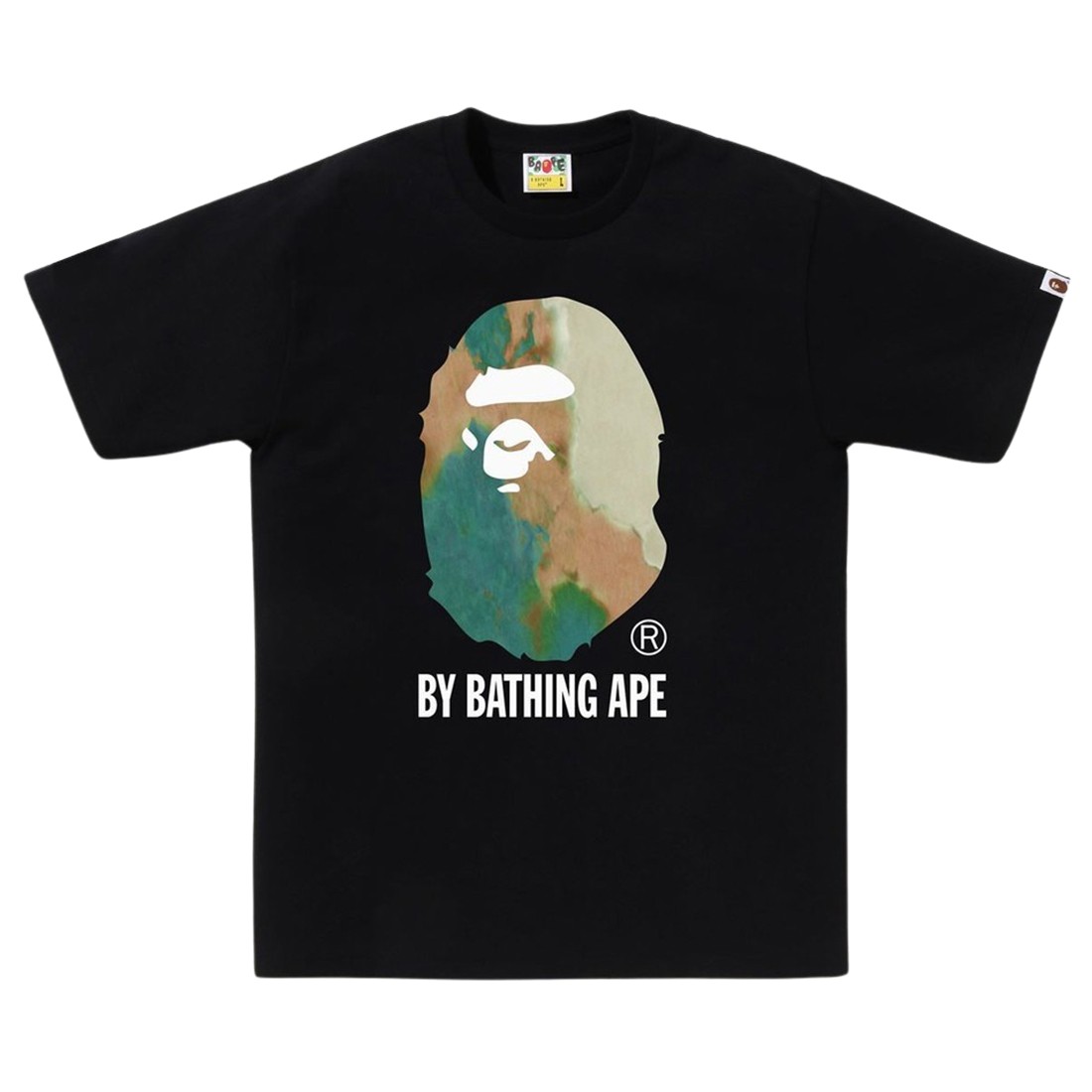 A Bathing Ape Men Tie Dye By Bathing Ape Tee (black / beige)