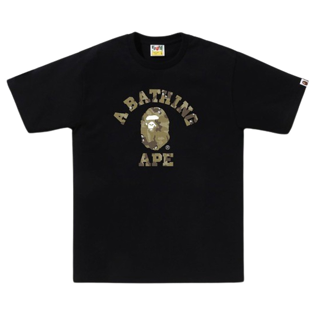 A Bathing Ape Men Bitmap College Tee (black)