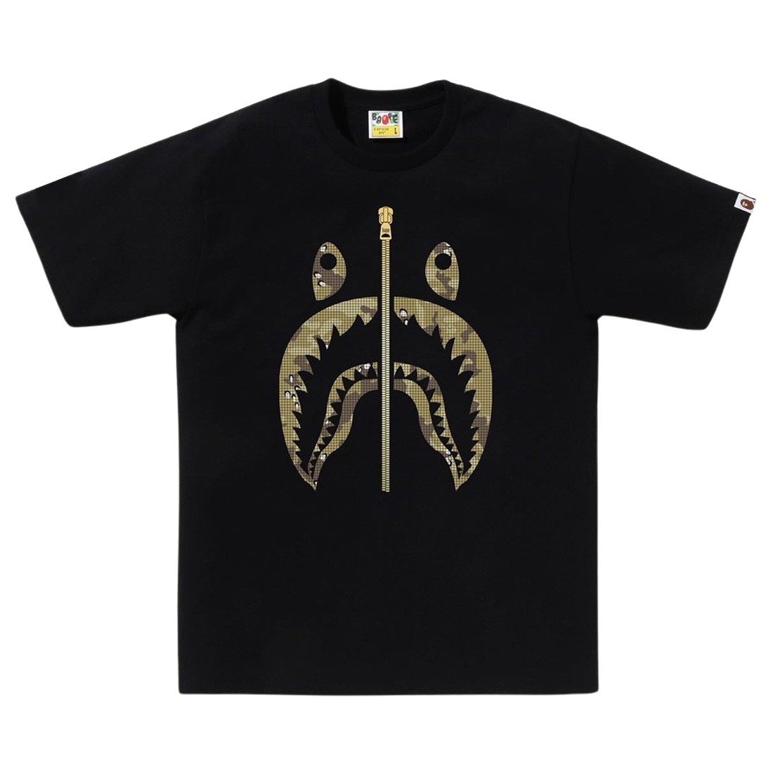 A Bathing Ape Men Bitmap Shark Tee (black)