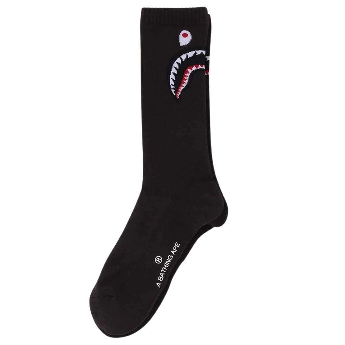 A Bathing Ape Men Shark Socks (black)