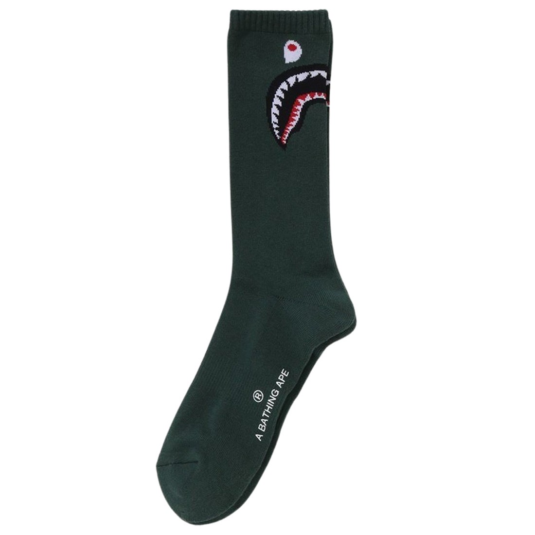 A Bathing Ape Men Shark Socks (green)
