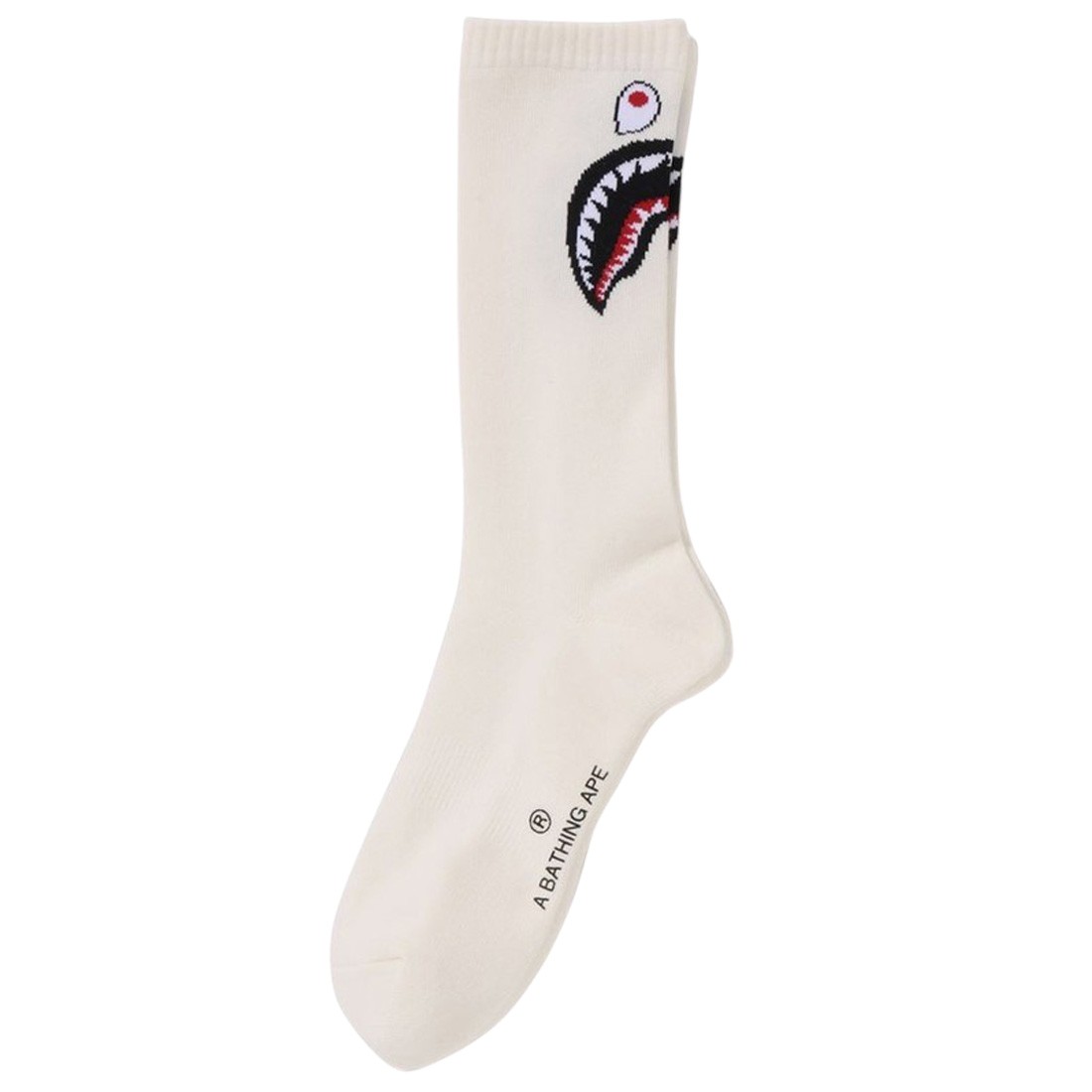 A Bathing Ape Men Shark Socks (white)